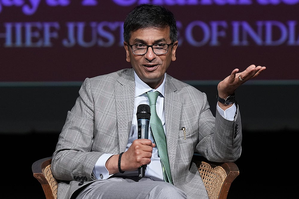 | Photo: PTI/Shailendra Bhojak : Chief Justice of India D Y Chandrachud 